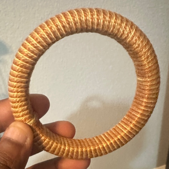 Jewelry - Woven Tan Bangle Bracelet